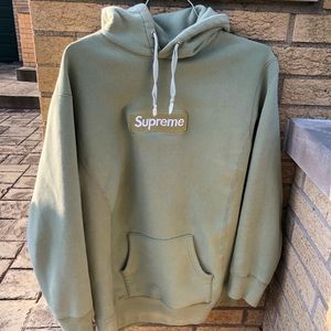 Supreme Box Logo Hoodie Sage 2017